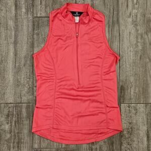 Canari Sleeveless ½ Zip Bike Jersey Womens Size S Pink Cycling Activewear